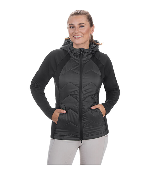 Veste bi-matire  capuche  Megan