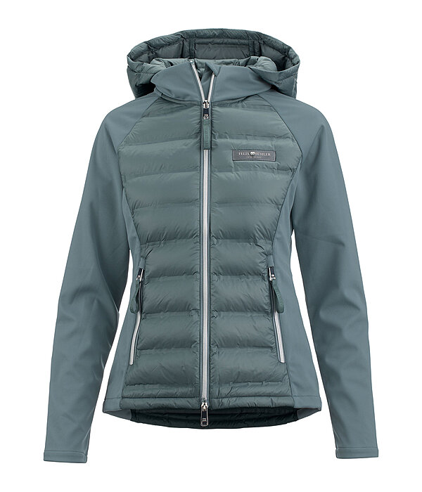 Veste bi-matire  capuche  Jolie
