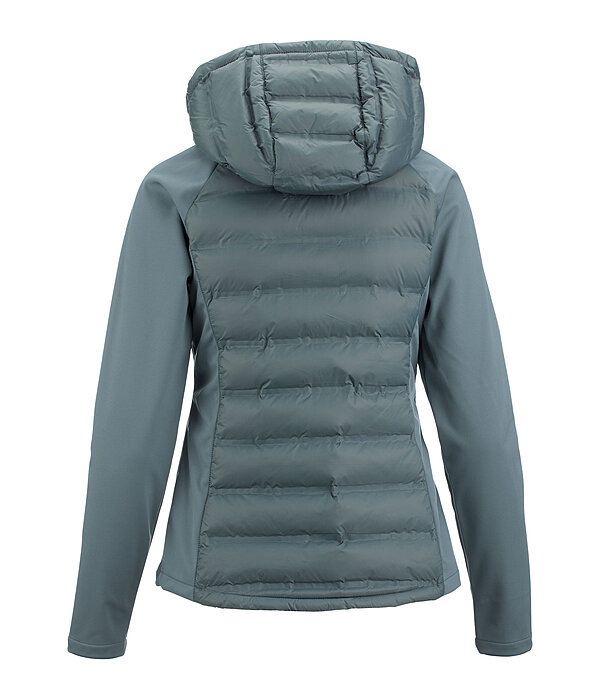 Veste bi-matire  capuche  Jolie