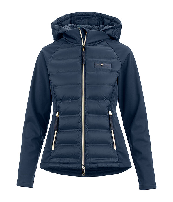 Veste bi-matire  capuche  Jolie