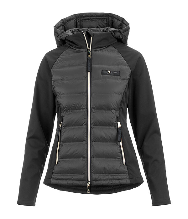 Veste bi-matire  capuche  Jolie