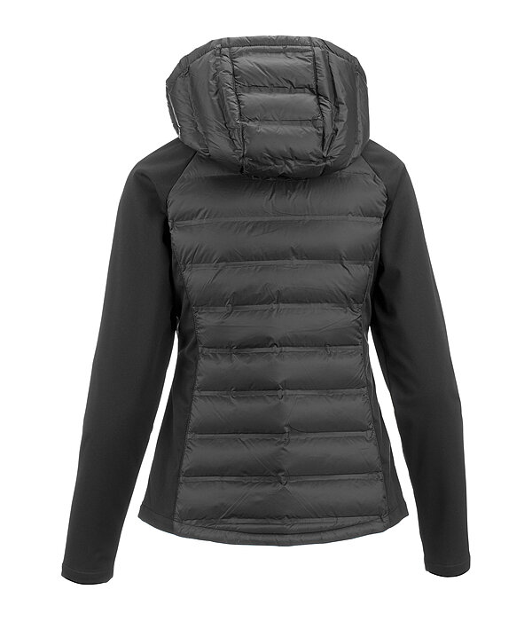 Veste bi-matire  capuche  Jolie