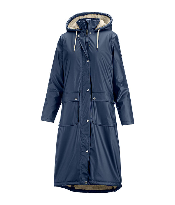 Manteau de pluie long  capuche doubl en fourrure Teddy  Paris