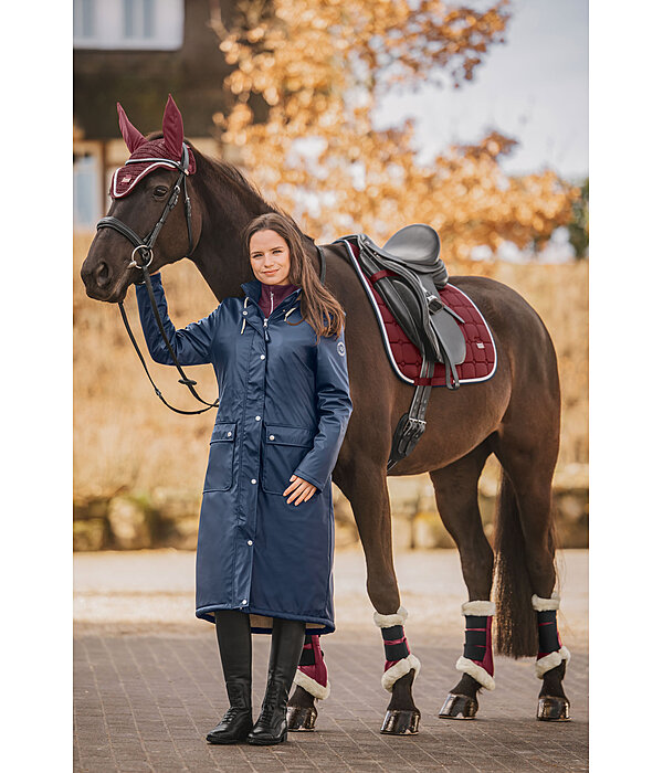 Manteau de pluie long  capuche doubl en fourrure Teddy  Paris