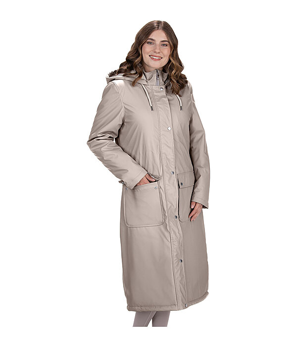Manteau de pluie long  capuche doubl en fourrure Teddy  Paris
