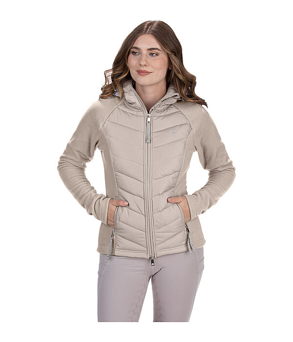 Veste bi-mati�re � capuche  Elisa