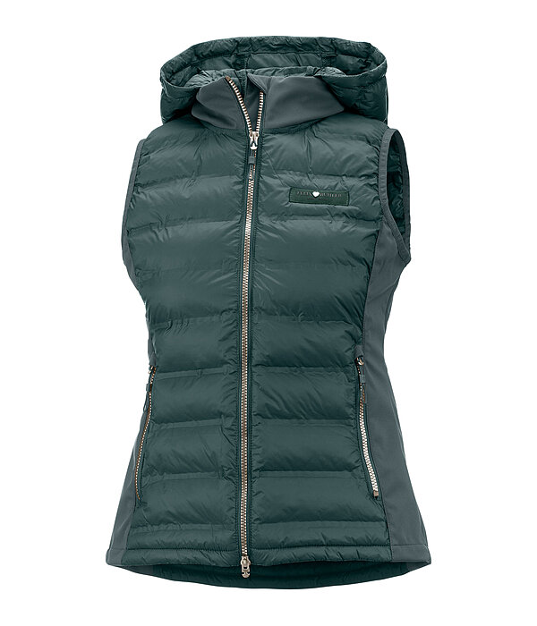 Gilet bi-mati�re � capuche  Josy