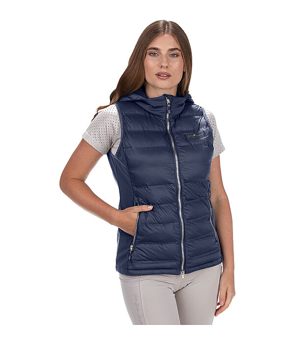 Gilet bi-mati�re � capuche  Josy