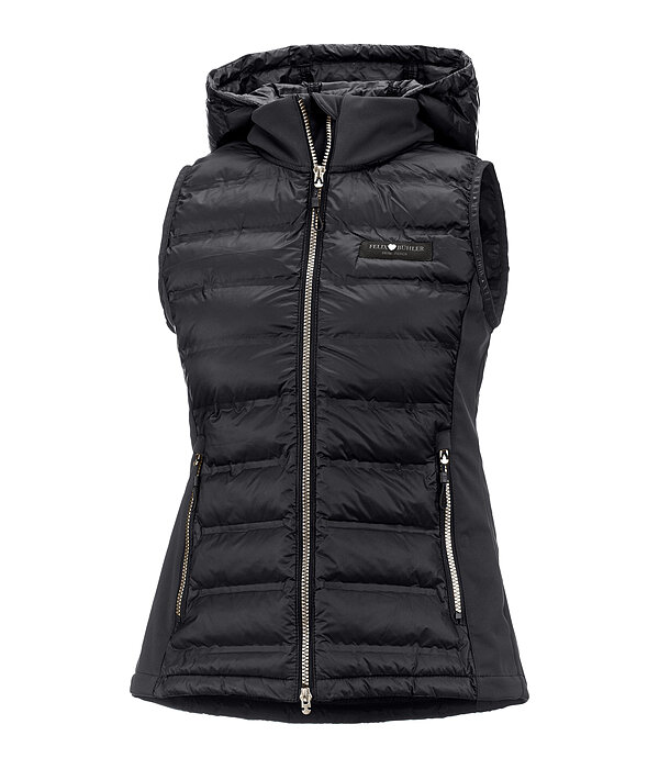 Gilet bi-mati�re � capuche  Josy