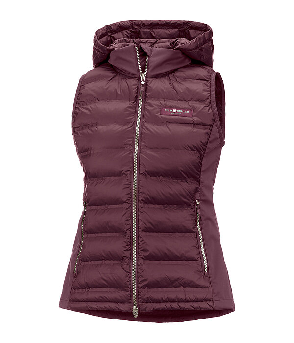 Gilet bi-mati�re � capuche  Josy