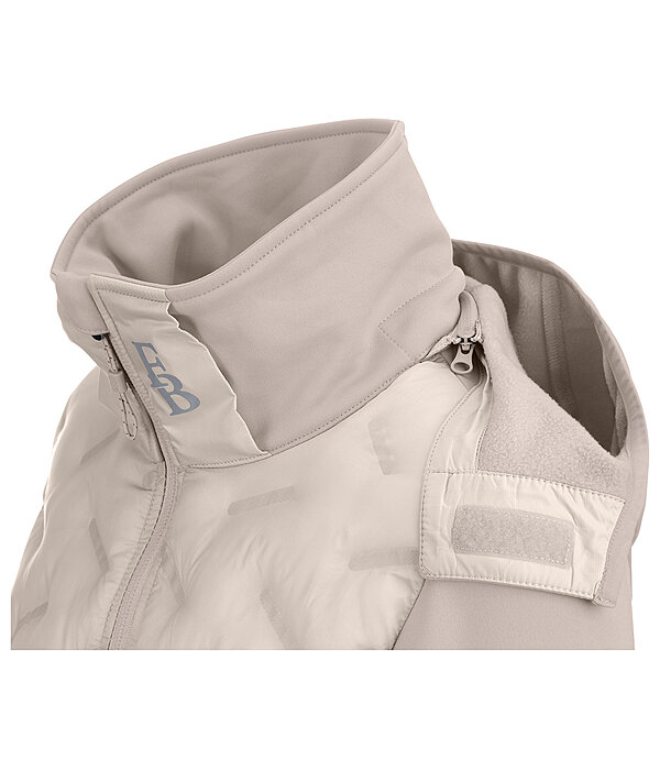 Veste bi-mati�re � capuche  Lina