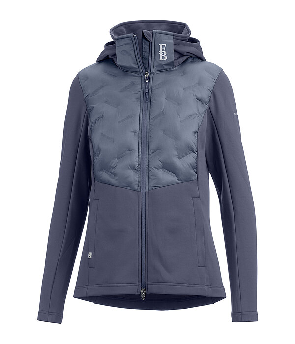 Veste bi-mati�re � capuche  Lina