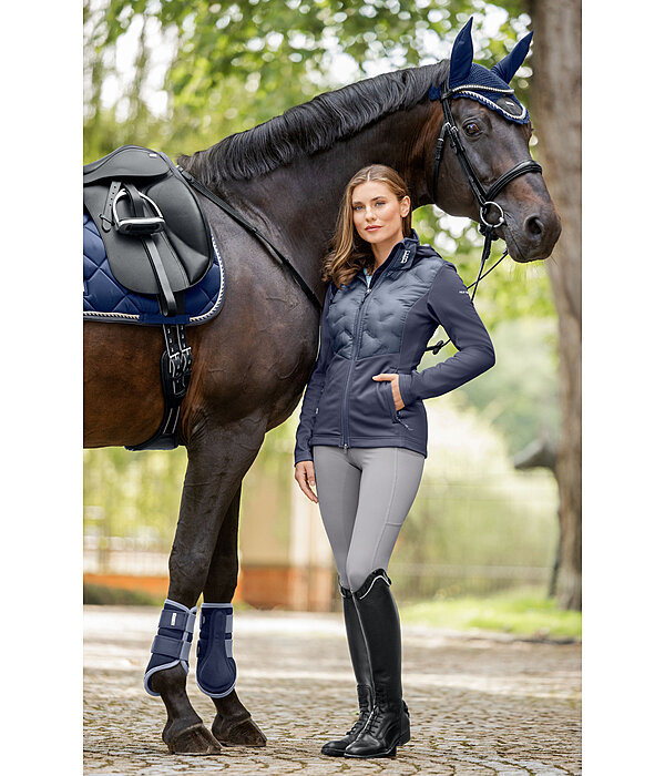 Veste bi-mati�re � capuche  Lina