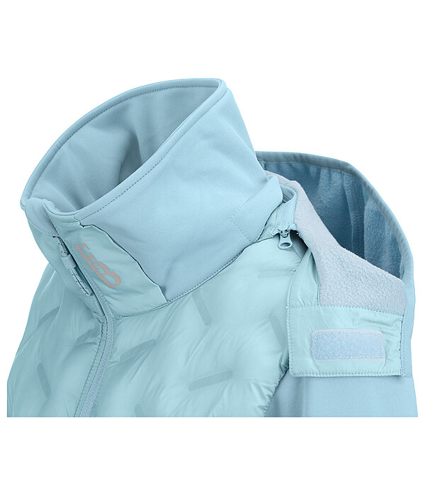 Veste bi-mati�re � capuche  Lina