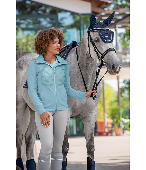 Veste bi-mati�re � capuche  Lina