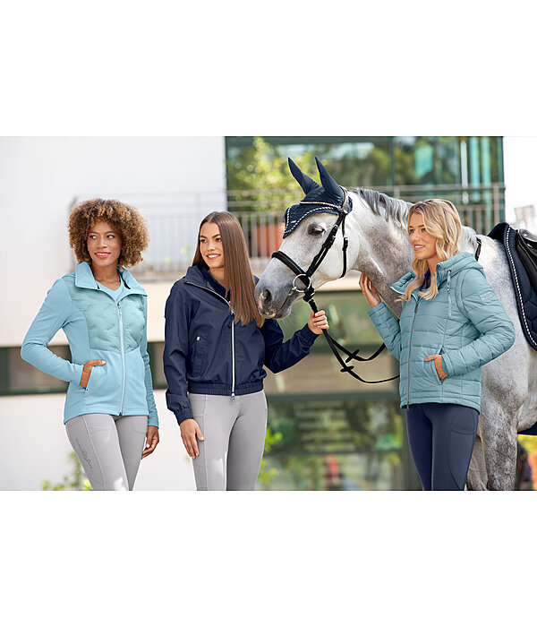 Veste bi-mati�re � capuche  Lina