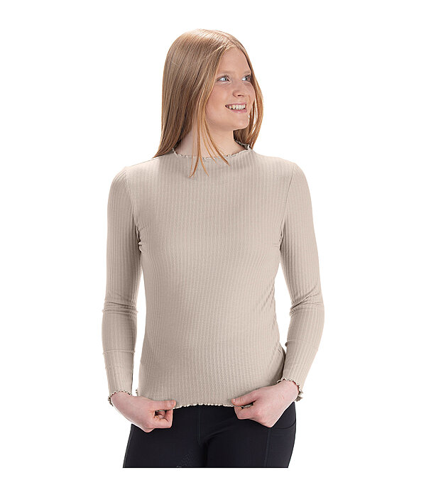 T-shirt � manches longues en maille c�tel�e pour enfant  Rita
