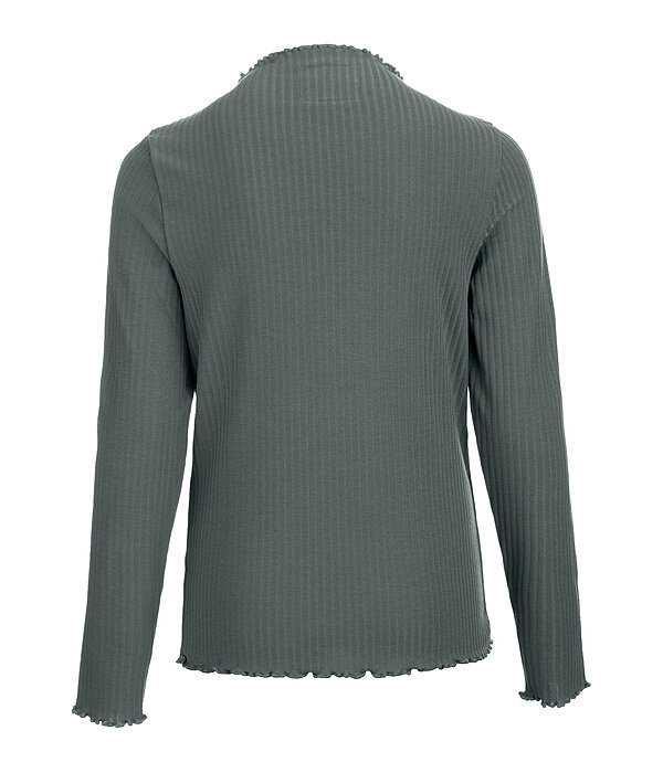 T-shirt � manches longues en maille c�tel�e pour enfant  Rita