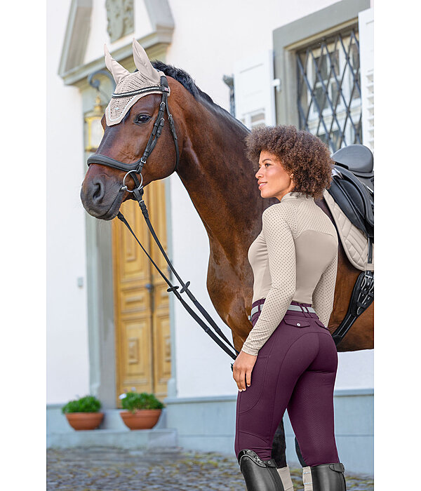 Pantalon d'quitation d't hybride  fond intgral Grip  Samira-Mesh
