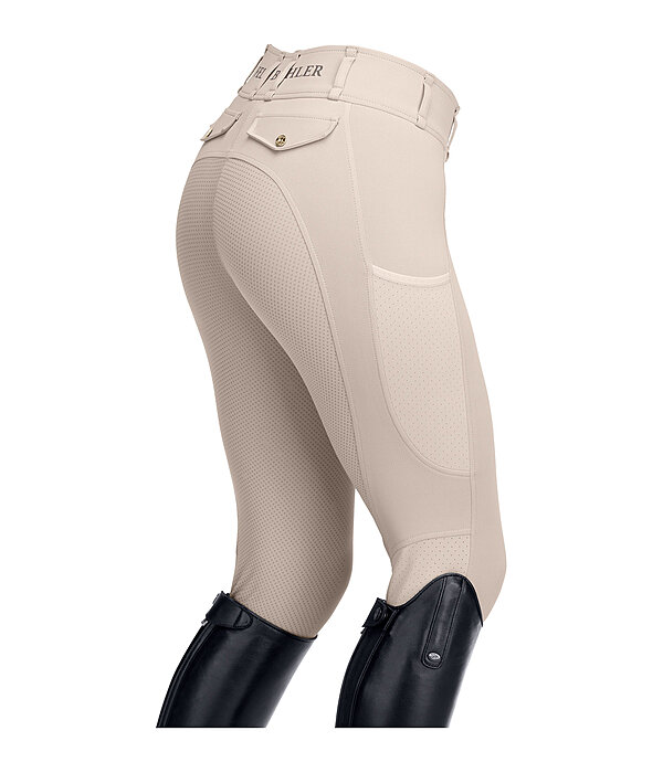 Pantalon d'équitation d'été hybride à fond intégral Grip  Samira-Mesh