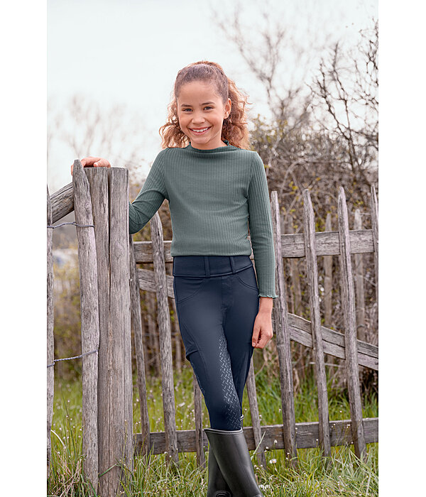 Pantalon d'�quitation hybride � fond int�gral grip enfant  Ilva