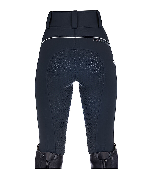 Pantalon d'équitation hybride à fond intégral grip enfant  Jola