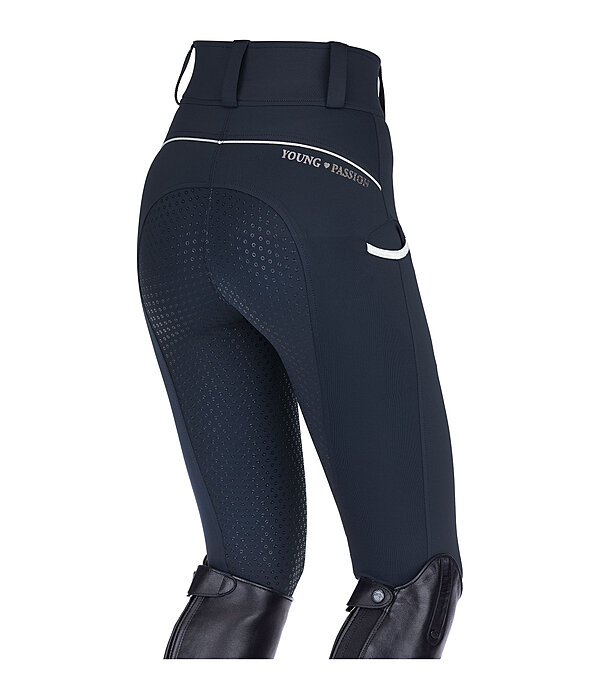 Pantalon d'équitation hybride à fond intégral grip enfant  Jola