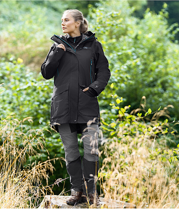 EWW Tenue parka d'extrieur fonctionnelle 3 en 1 avec gilet amovible en noir