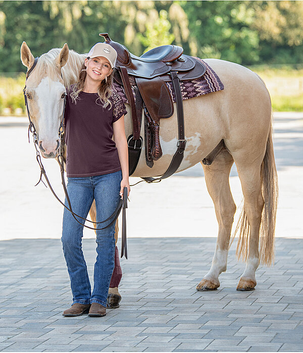 Tenue western Leyna en prune